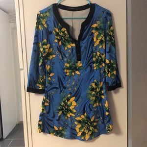 Blue dress top size small